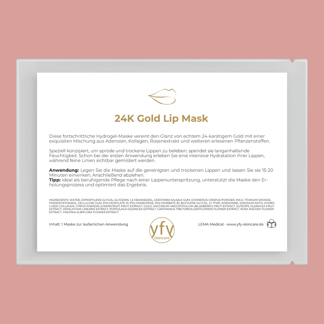24K Gold Lip Mask